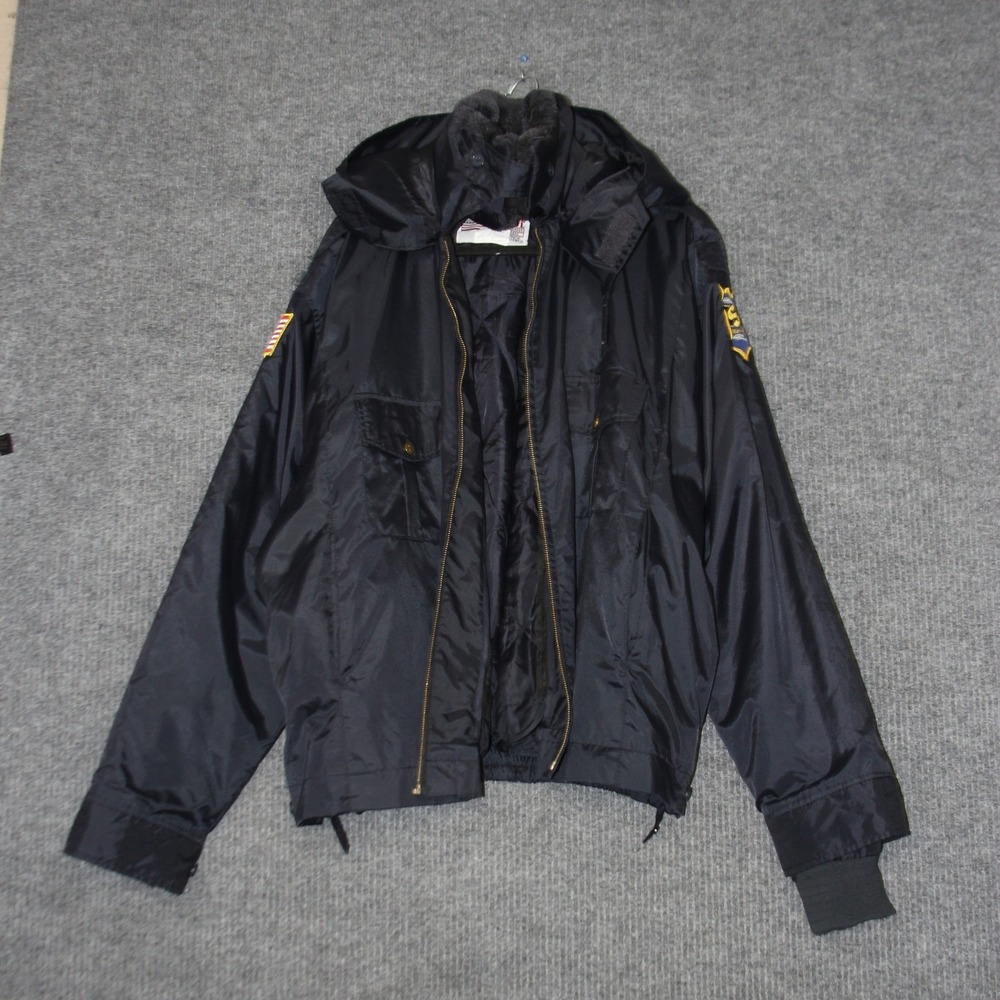 VTG 3‎ in 1 National Patrol Madison Security Jacket Mens 2XL Bomber Hooded Patch
